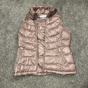 Rose gold Calvin Klein puffer vest